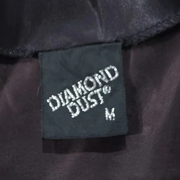 Vintage Diamond Dust Nashville Satin Varsity Jacket Size Medium Streetwear - Picture 5 of 7